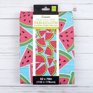 Vinyl Tablecloth 52x70 Summer Watermelon Slices Camping Party Picnic